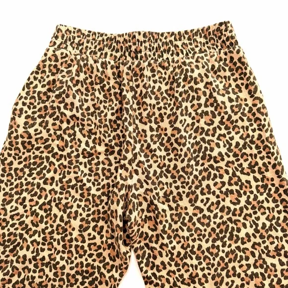 SIENNA SKY Leopard Print Wide Leg  Palazzo Pants Size Medium Casual Elastic - Picture 7 of 13